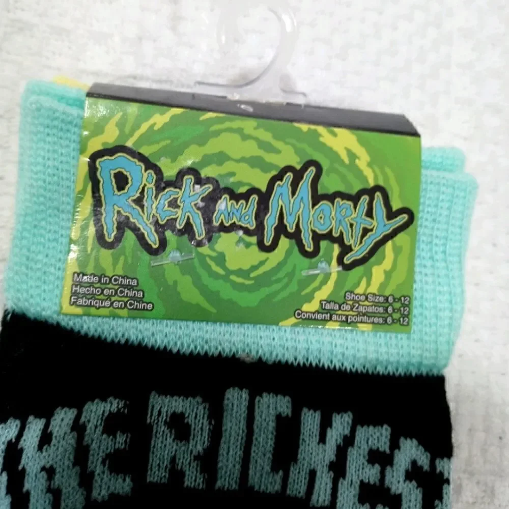 Adult Swim Rick And Morty Mens Socks -B